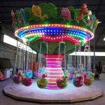 Animal Shape Flying Chair Ride 16 People Running Diameter 7.5m Height 5m
