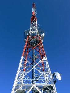China 4G 5G Base Station Coastal Area Hot Dip Galvanized Telecommunication Angle Steel Tower factory