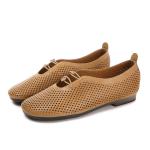 S151 Factory hollow leather retro casual flat shoes ethnic art fashion all-match