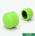 Lightweight Ppr Pipe Accessories Green Color DIN8007 / 8078 Fittings End Cap
