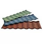 Brick Red Bond Classic Stone Coated Aluzinc Galvalume Metal Roofing Tiles 50