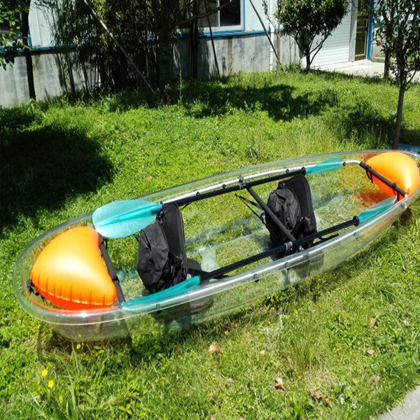 2 Persons Clear Bottom Kayak High Performance With Foot Pedal 1 Year Warranty