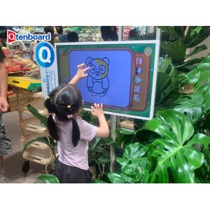 Qtenboard Portable TV Tablet Kid Zone Parent Rest Station with Built-In Speaker