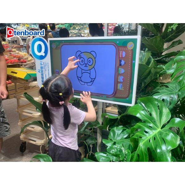 Qtenboard Portable TV Tablet Kid Zone Parent Rest Station with Built-In Speaker