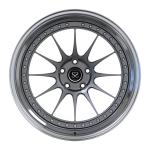 Polish Stepped Lips Custom Rims Wheels 20inch For Audi S3 2 Piece Grey Spokes