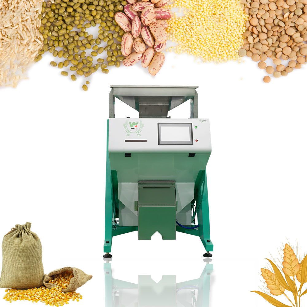 Optical Electric Digital Field Peas Color Sorter Machine For Chick Pea