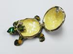 Lucky jeweled trinket boxes green turtle trinket box metal turtle jewelry box