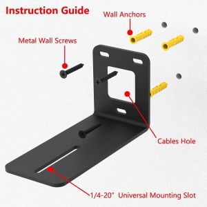 Universal Holder Shelf Camera Wall Mount Bracket Compatible With Security