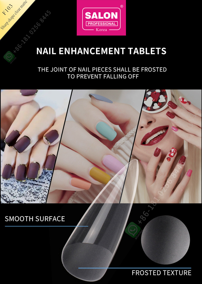 Matte Clear Almond Nails Extra Long Stiletto False Nails Sharp Shape Acrylic Fake Nail Tips For Nail Art