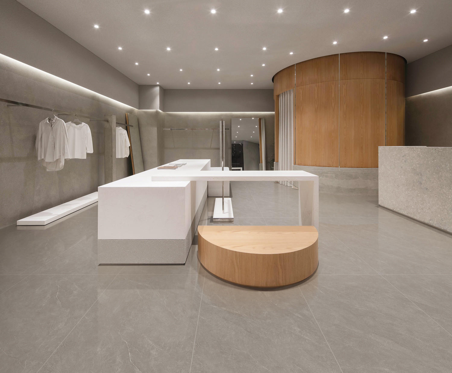 24"X48" Grade AAA Gray Soft Glazed Floor And Wall Porcelain Tiles For Balcony