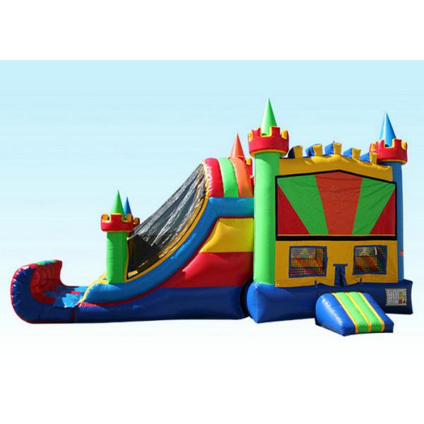 China 27Ft Colorful Inflatable Bouncer Combo Cold-resistant & Fire-retardant factory