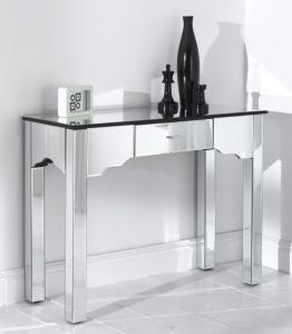 China High Gloss Mirror Furniture Set Contemporary Venetian Mirrored Console Table factory