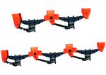 16T Tandem Leaf Spring Double Axle Trailer Suspension Quad 1310MM 8mm