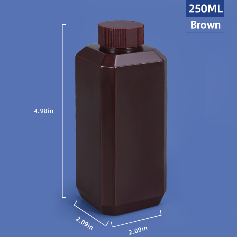 Screw Cap 125 Ml Reagent Bottle Chemical Liquid Plastic Laboratory Bottles