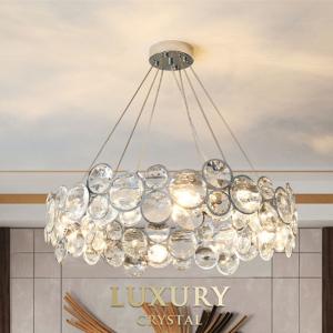 China Custom Modern Crystal Pendant Light Wedding Hotel Interior Elegant Design factory