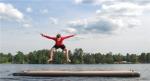 Customized PVC And Drop Stitch Inflatable Swim Dock