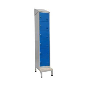 China Gym Narrow SPCC 6 Door Steel Office Lockers 0.6mm factory