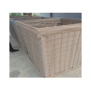 China Gabion Wall Water Bank 10x12 Mesh Galfan Bastion Barrier on sale