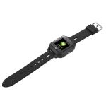 4G GPS Kids Smartwatch Phone Black With Camera Voice Chat SOS Alarm 650 MAh