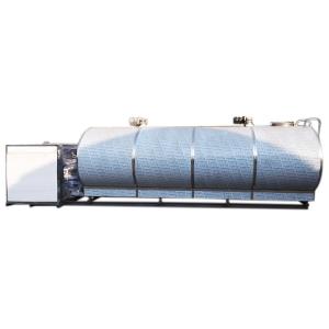 China Horizontal 20000L Milk Cooling Tank AISI Stainless Steel factory