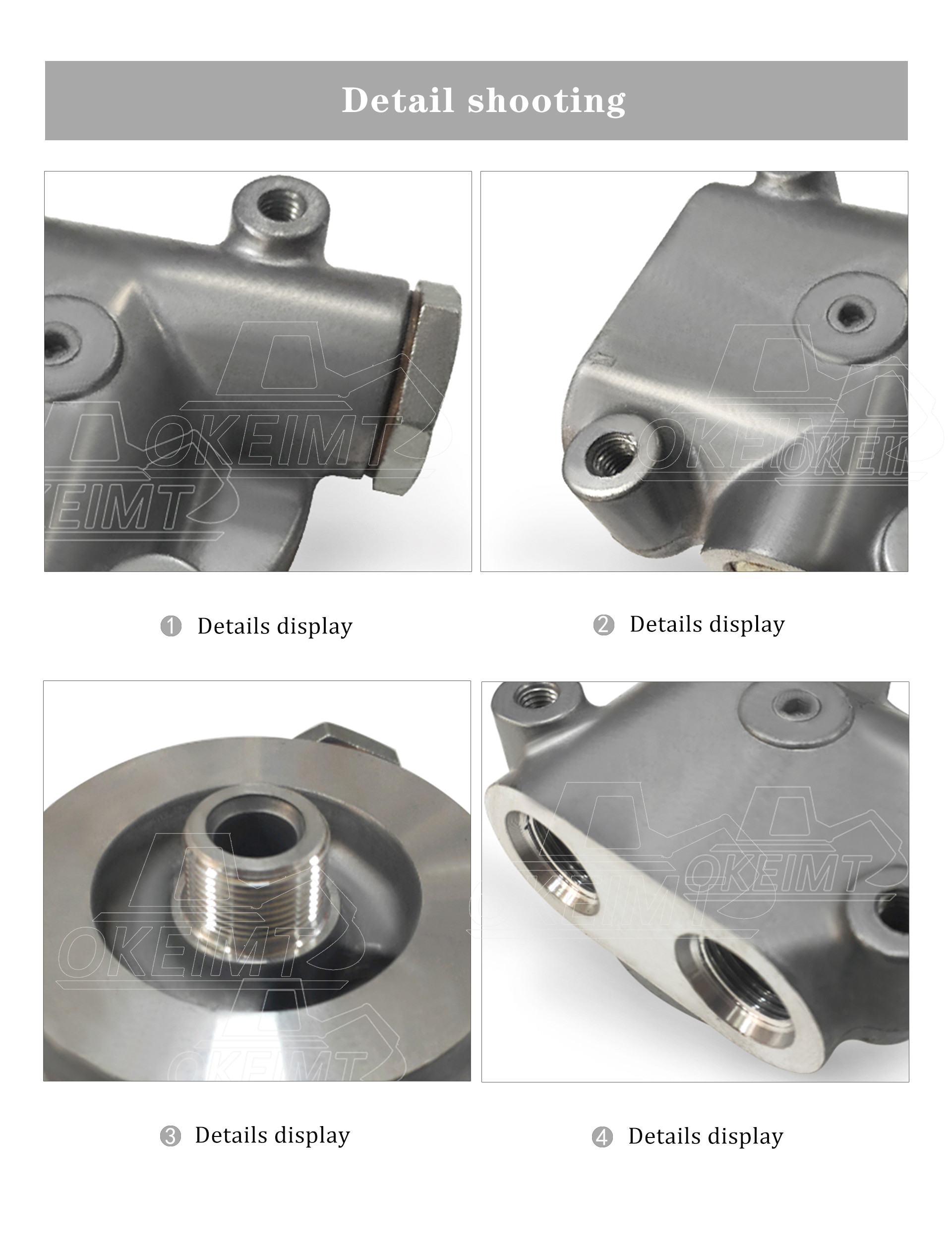 Hydraulic Excavator Parts High-Quality R225-7 Oil Filter Housing Construction Machinery Hot Sale 06C053A For