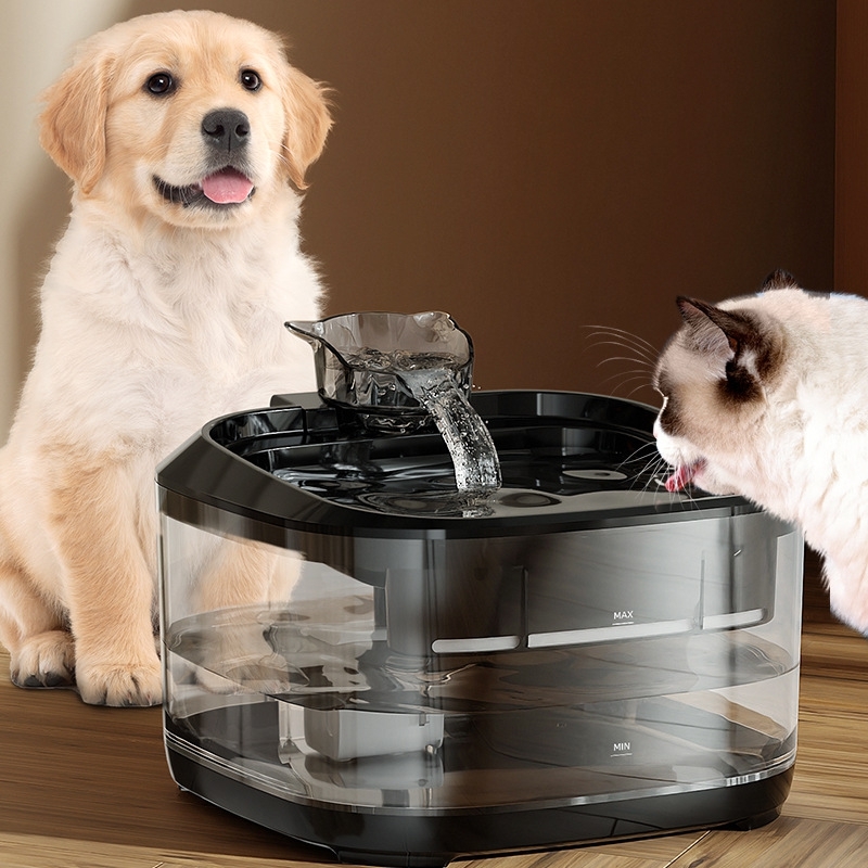Electric Auto Water Feeder For Cats Dogs , Custom Flow Rate Pet Gravity Waterer