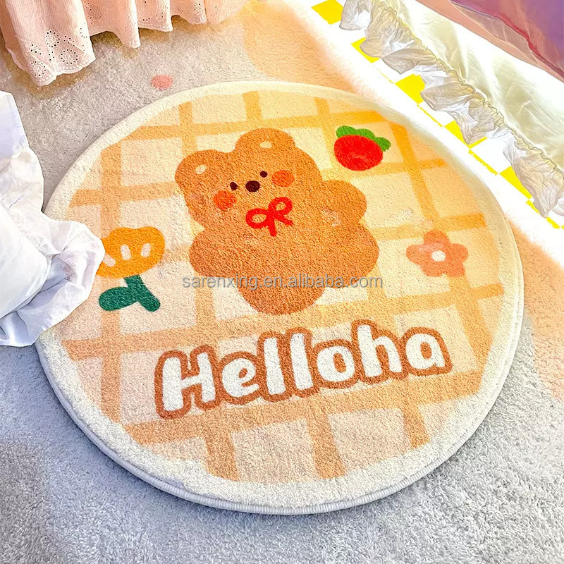 Customized Logo Rugs Cartoon Children's Rug Child Prayer Pink Room Decor Kids Carpet Small Rugs for Bedroom