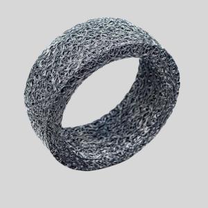 China Different Shapes Compressed Knitted Mesh 304 316 321 310 310S Stainless Steel factory