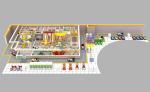 629 Squares Childrens Indoor Play Ground Multi Event Indoor Play Place Equipment