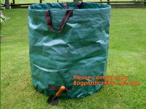China Heavy Duty Pp Garden Bag, Self-Standing Tip Bags, Make Yard Clean-Up Easy Tipping Bag, Garden Sack, Leaf Sack factory
