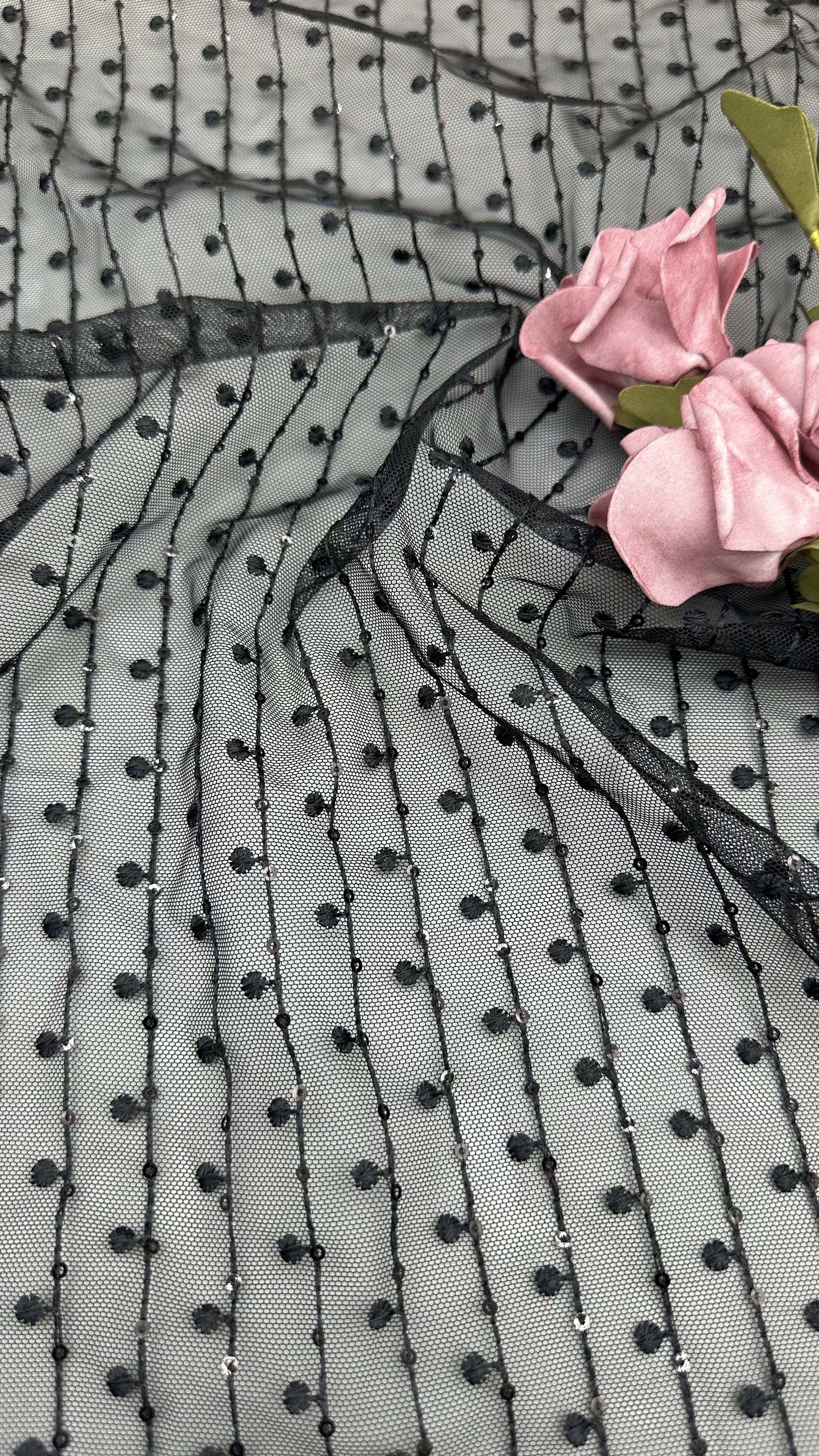 French Tulle Lace With Ultra-Fine Mesh For Couture Inspired Formal And Evening Wear