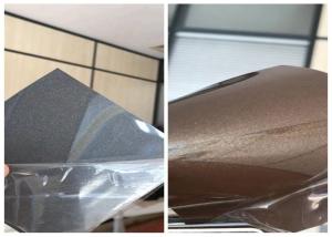 China 0.5mm Metalized Pvc Film Roll High Gloss Grey factory