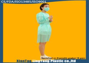China Customized Disposable Protective Gowns , Plastic Isolation Gowns Eco Friendly factory