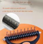 Red Blue Pet Hair Brush Remover Double Side Pet Dematting Comb Hair Removal