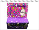 2 Tier colorfull Jewellery Trinket Box with Picture Frame Top for Kids