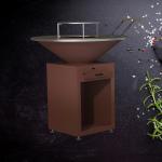 800mm/1000mm/1200mm Diameter Corten Steel BBQ Grill outdoor fire grill