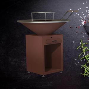China 800mm/1000mm/1200mm Diameter Corten Steel BBQ Grill outdoor fire grill factory