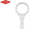 Beautiful Appearance Reverse Osmosis Membrane Housing PP Wrench 54.9g Weight