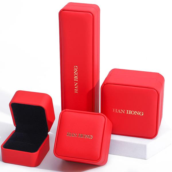 China Custom Luxury Velvet Jewelry Packaging Box for Necklace and Bracelet Storage from Hanhong factory