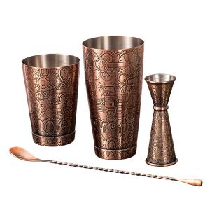 China SS304 Stainless Steel Homeware Home Bartending Kit Cocktail Shaker Set factory