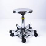 Silver Stainless Steel Anti Static Stool Height Adjustable For Clean Room
