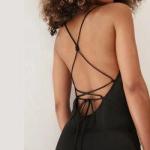 Backless Satin Slip Dress Custom Sexy Party Dress For Women