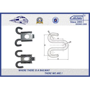 China Custom Elastic Rail Spring Steel Clip / Btumen Railway Clips factory