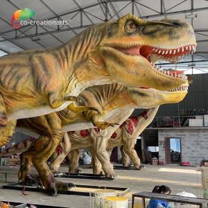 China 12m Theme Park Jurassic Park T Rex Animatronic Lifelike Coin Operated factory