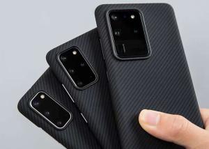 China Eco Thin Twill Aramid Fiber Samsung S20 Protective Case factory