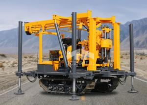 China 180m Shallow Diesel Crawler Drill Rig Spline Vertical factory