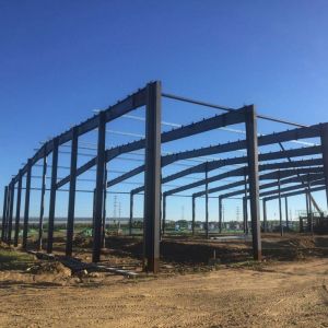 Custom H-Section Steel Portal Frame Prefab Building Structure