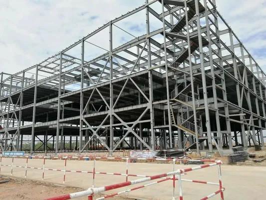Light Customized Multi Storey Steel Building Industrial Office School Constructi