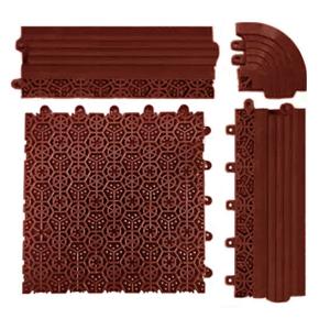 China 200x200MM 1.6CM UV Resistant Anti Slip PVC Floor Mat For Wet Area factory