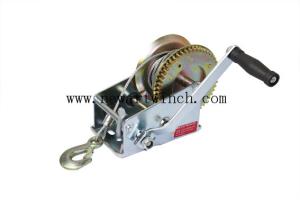 China A3 Steel Small Boat Winch , Compact Structure Zinc Plated 3500 Lb Hand Winch factory